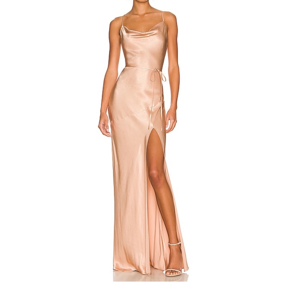 Shona Joy La Lune Bias Cowl Maxi Dress